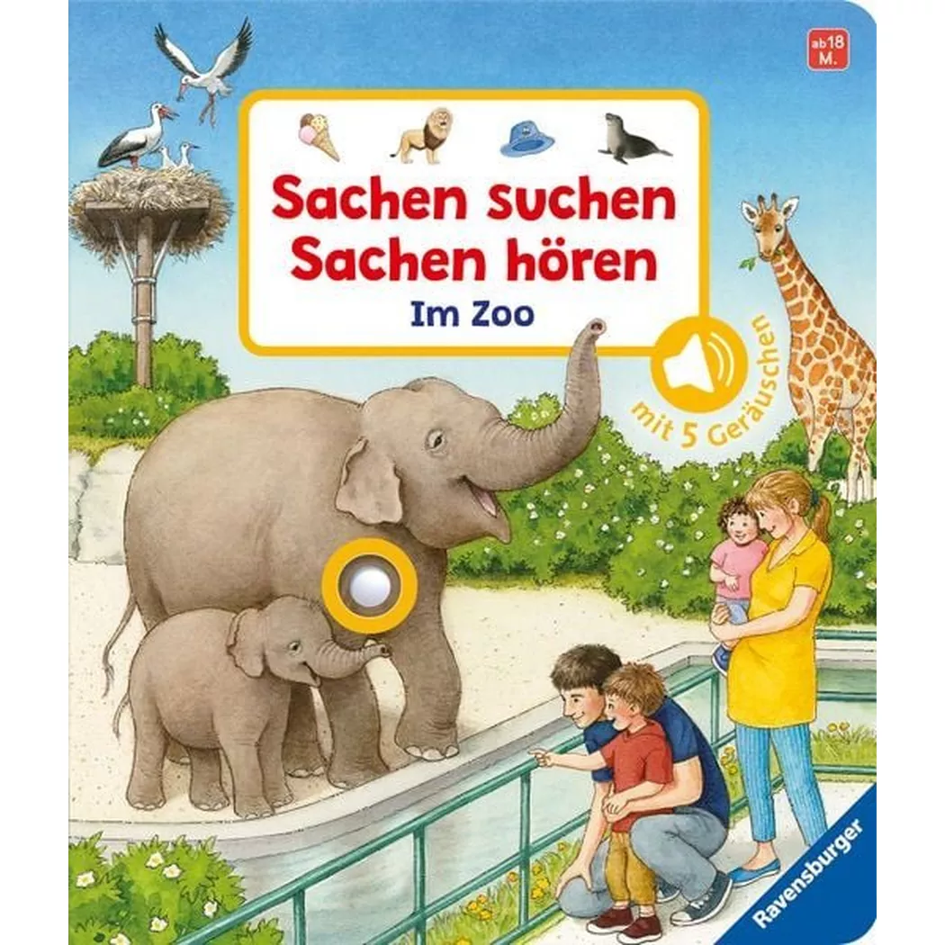 Ravensburger - Sachen suchen, hören: Im Zoo, Frauke Nahrgang
