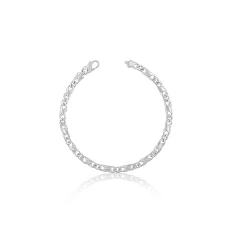 MUAU Schmuck  Bracelet Carrera en or blanc 750, 19cm, 5mm 