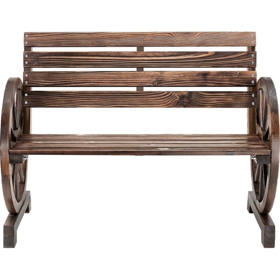 Tectake Panchina da giardino Howdy A due posti, 106 x 55 x 78 cm  