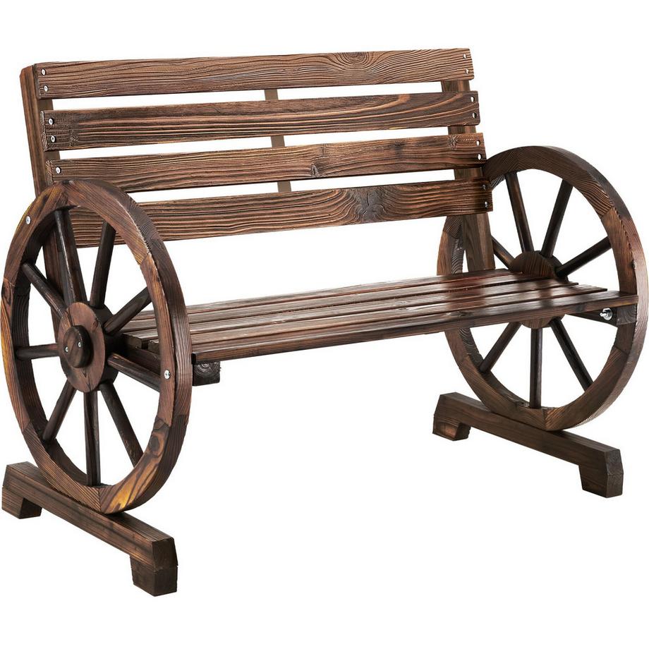Tectake Panchina da giardino Howdy A due posti, 106 x 55 x 78 cm  