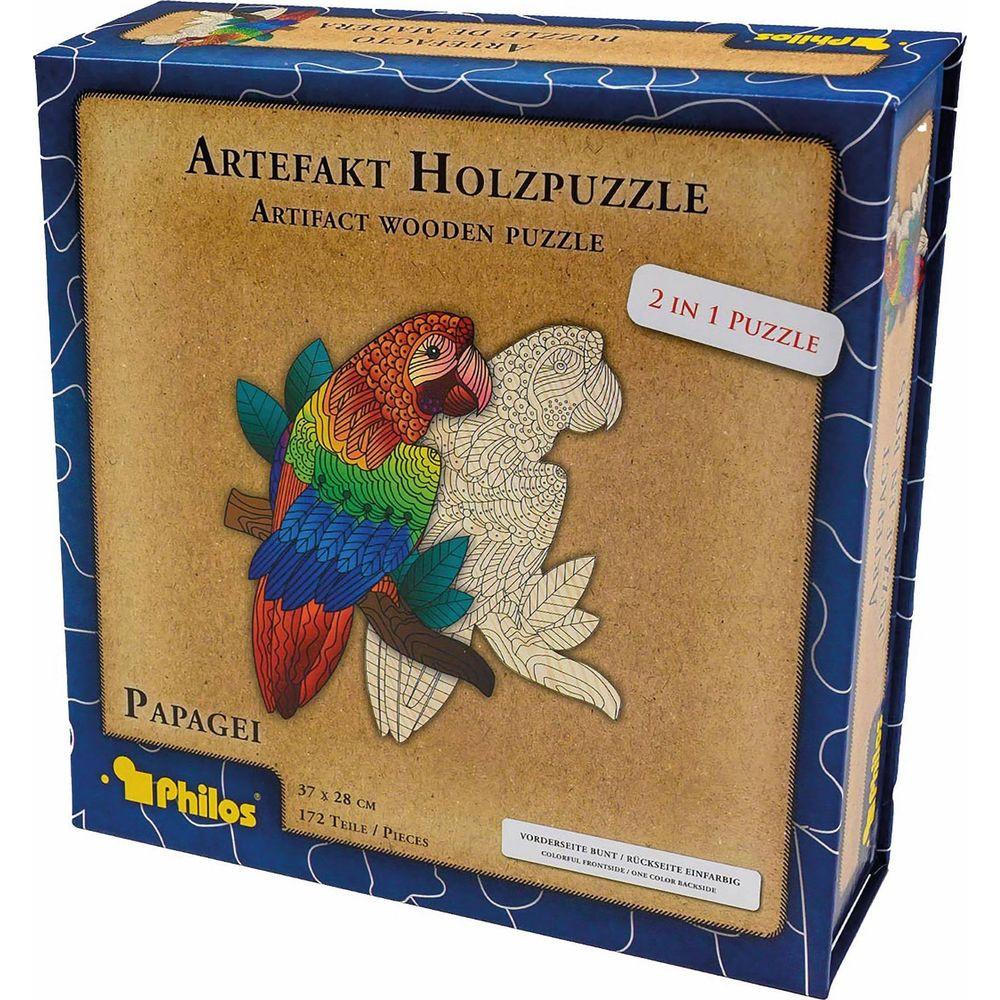 Philos  Puzzle Artefakt 2in1 Papagei (172Teile) 