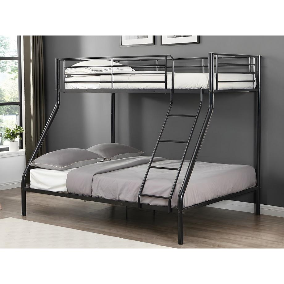 Vente-unique Etagenbett &Stahl + Matratze ELEVATIO IV  