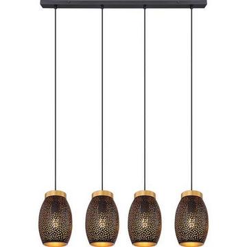 Hängeleuchte Narri Metall goldfarben 4xE27