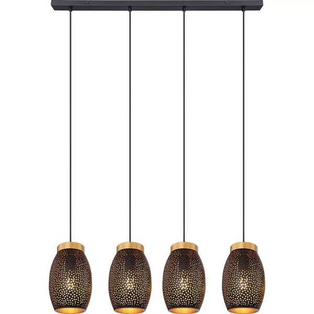mutoni – Hängeleuchte Narri Metall goldfarben 4xE27, One Size, Multicolor