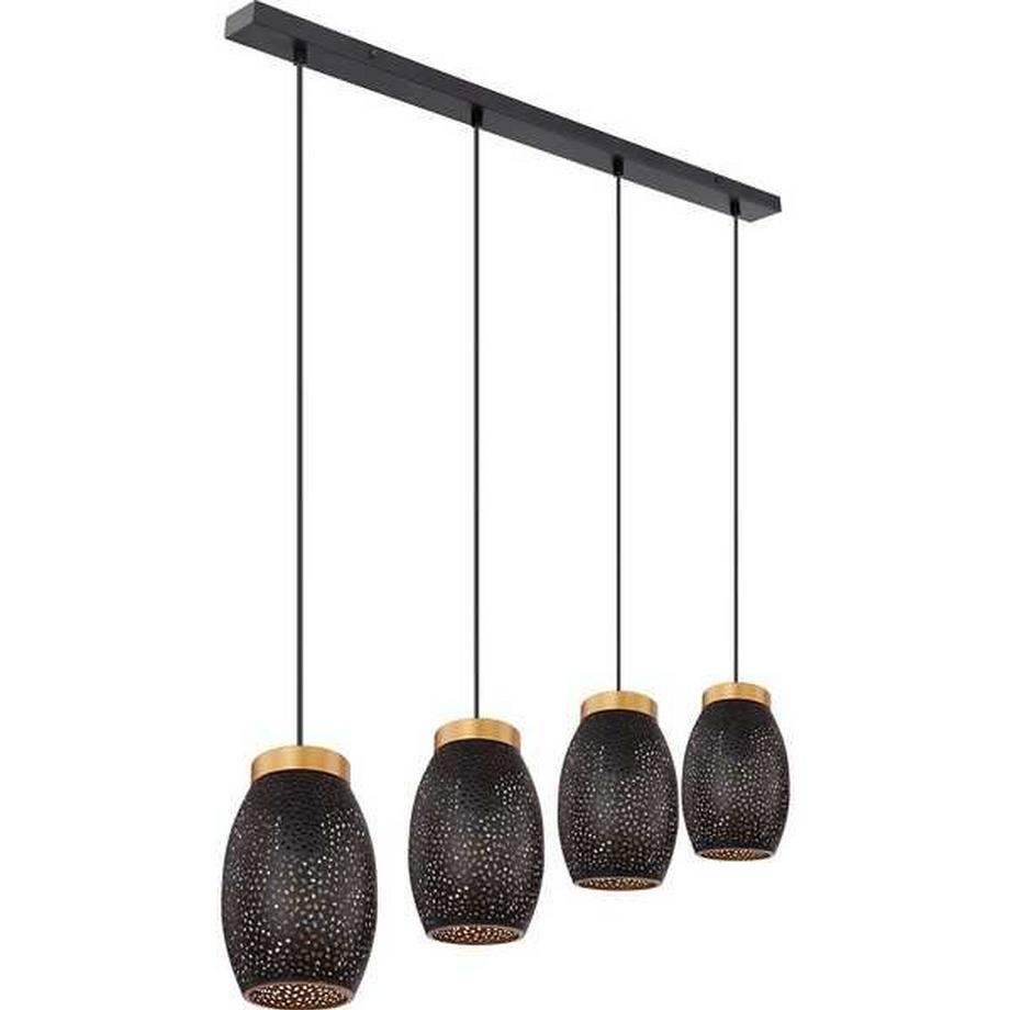 mutoni Lampada a sospensione Narri in metallo color oro 4xE27  