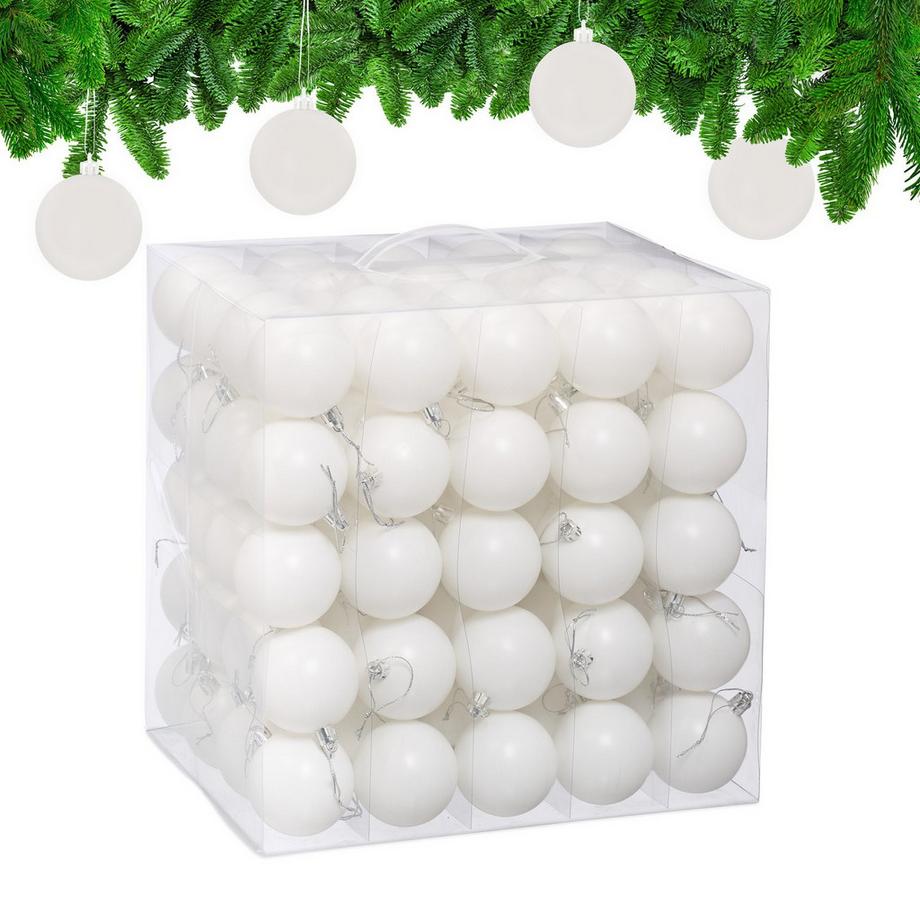 Ensemble de boules de Noël mates
