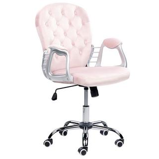 Beliani Schreibtischstuhl aus Samtstoff Glamourös PRINCESS  