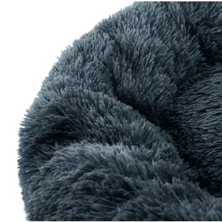 Pricenet  Universelles Plüschbett für Hunde und Katzen, 80 cm, dunkelgrau 