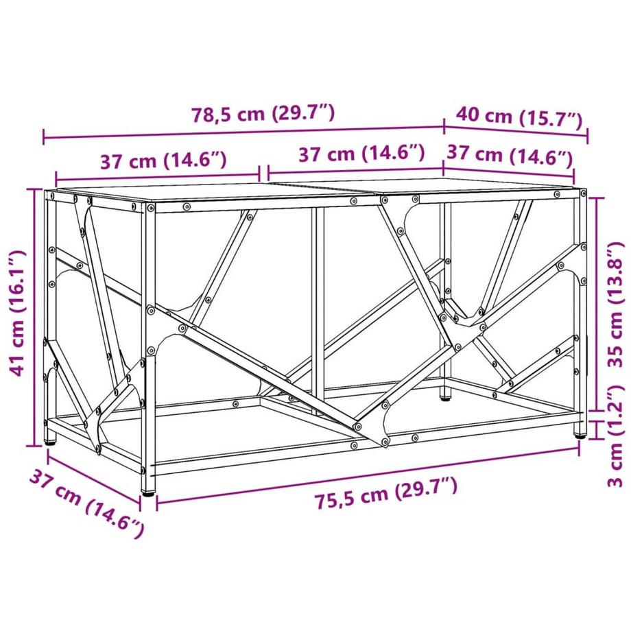 VidaXL Couchtisch holzwerkstoff  