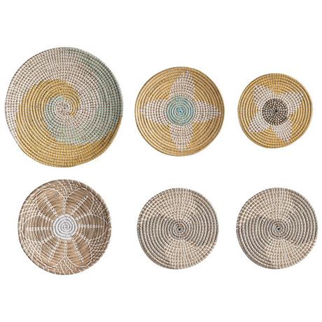 Beliani Decorazione da parete en Alghe marine Boho BACNINH  