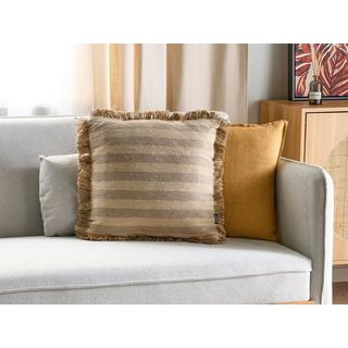 Beliani Coussin en Jute Boho CIRSIUM  