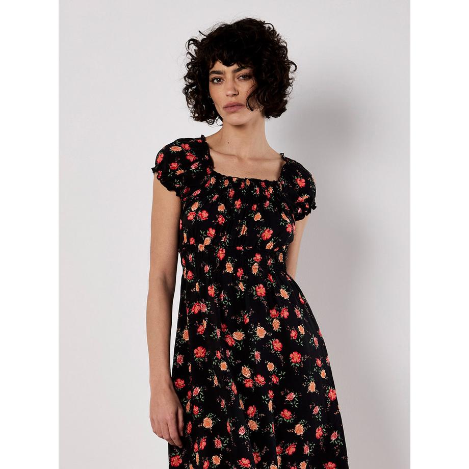 APRICOT Vintage Milkmaid Midikleid  