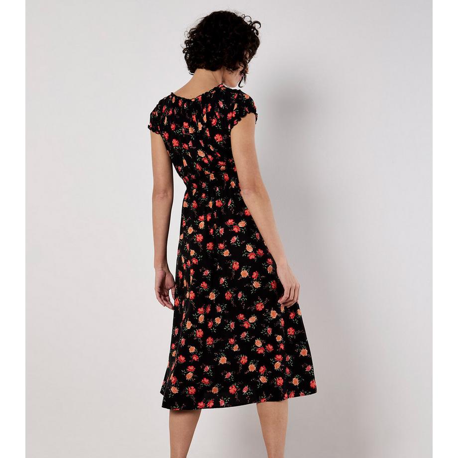 APRICOT Vintage Milkmaid Midikleid  