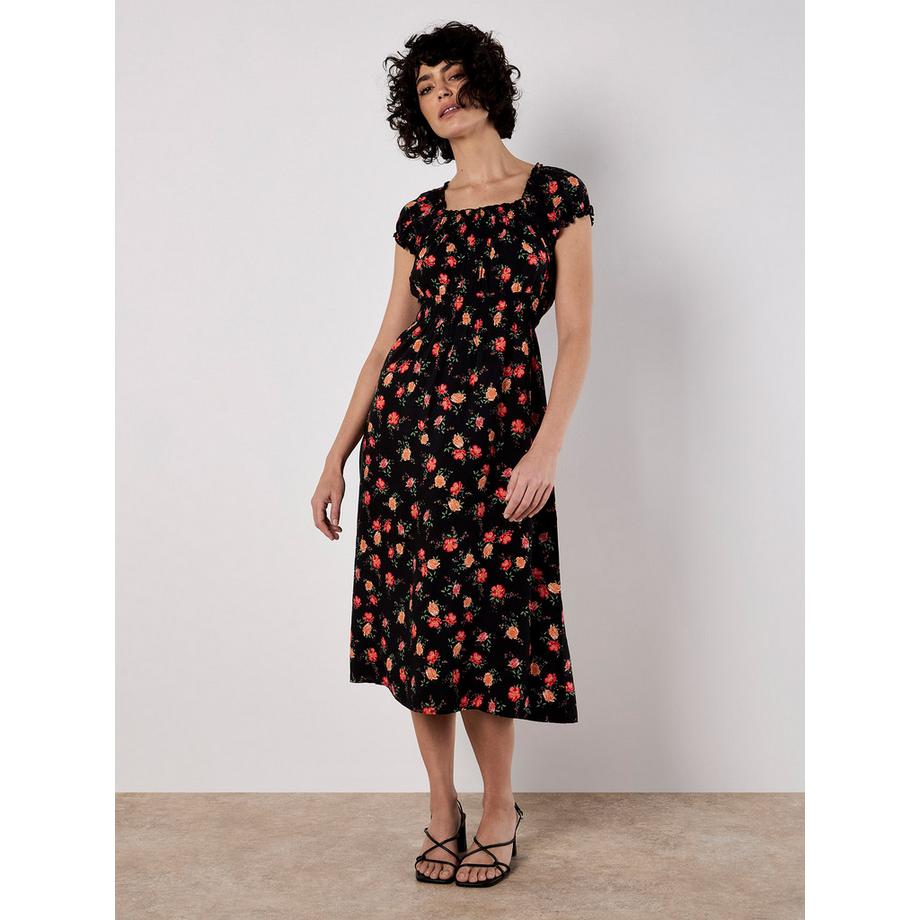 APRICOT Vintage Milkmaid Midikleid  