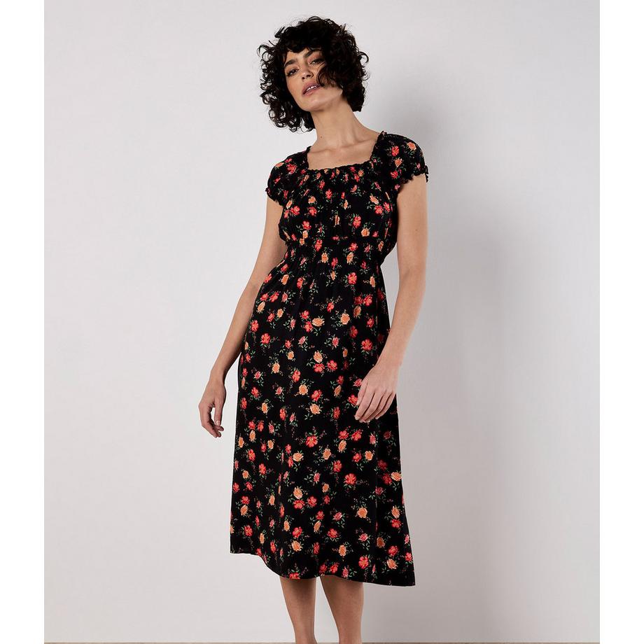 Vintage Milkmaid Midikleid