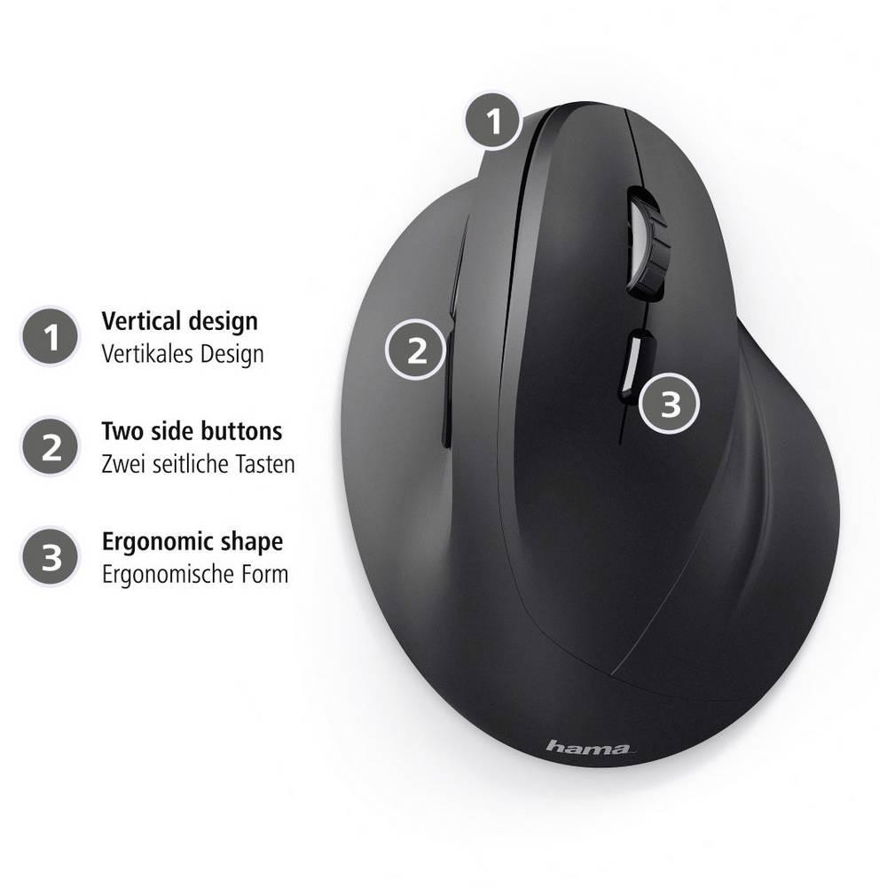 hama  Souris sans fil ergonomique EMW-500 