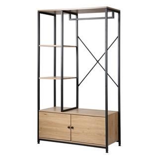Calicosy Kleiderschrank mit Regalen und Ablagen 2 Türen - H167 cm  