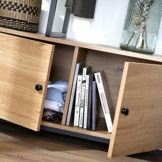 Calicosy Kleiderschrank mit Regalen und Ablagen 2 Türen - H167 cm  