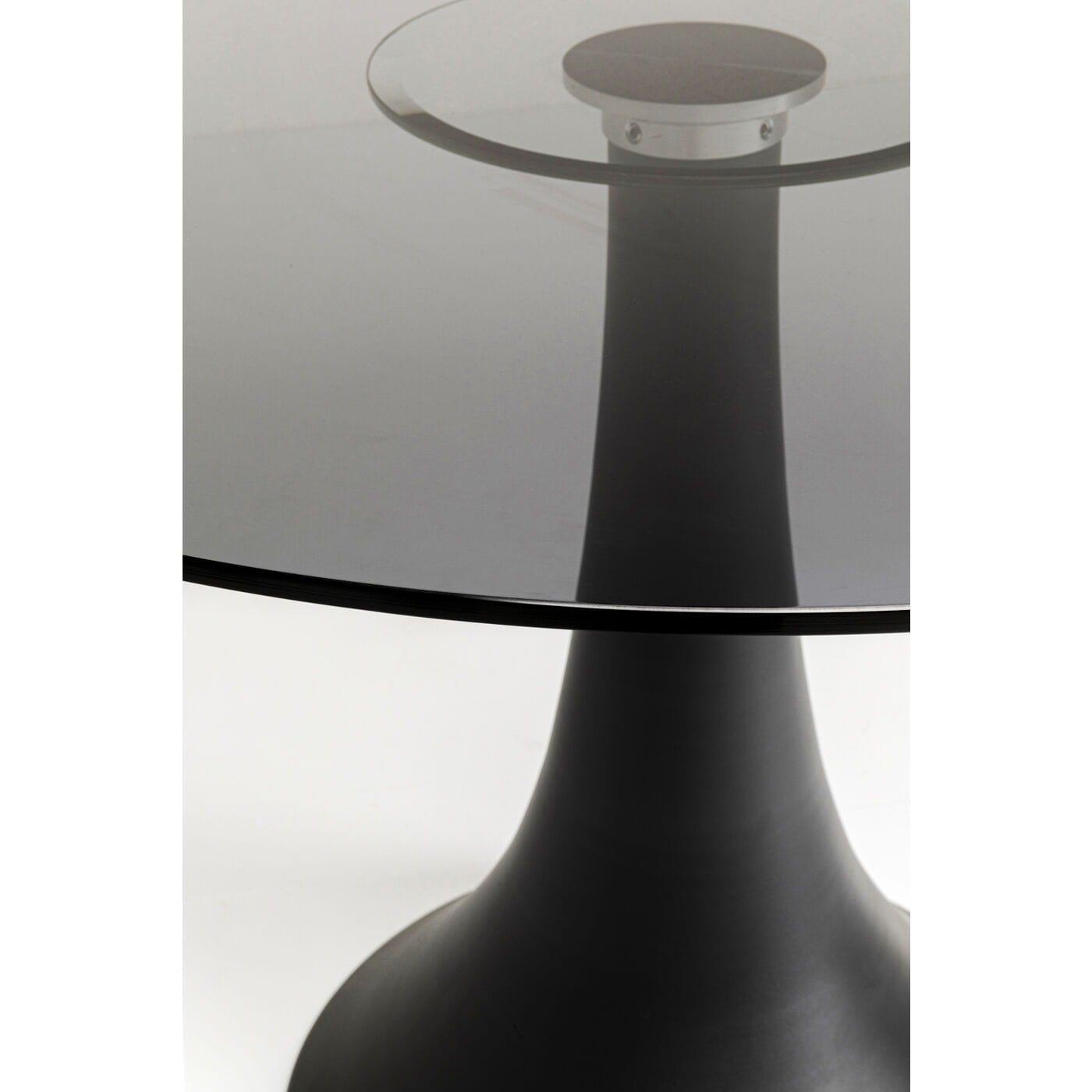KARE Design Table Grande Possibilita Smoke verre rond 110  