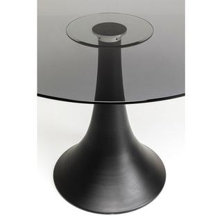 KARE Design Table Grande Possibilita Smoke verre rond 110  