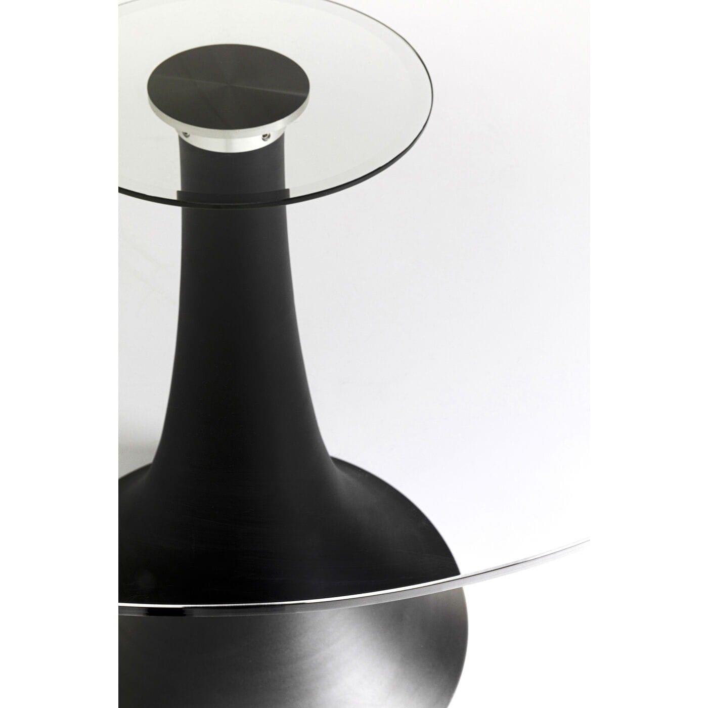 KARE Design Table Grande Possibilita Smoke verre rond 110  