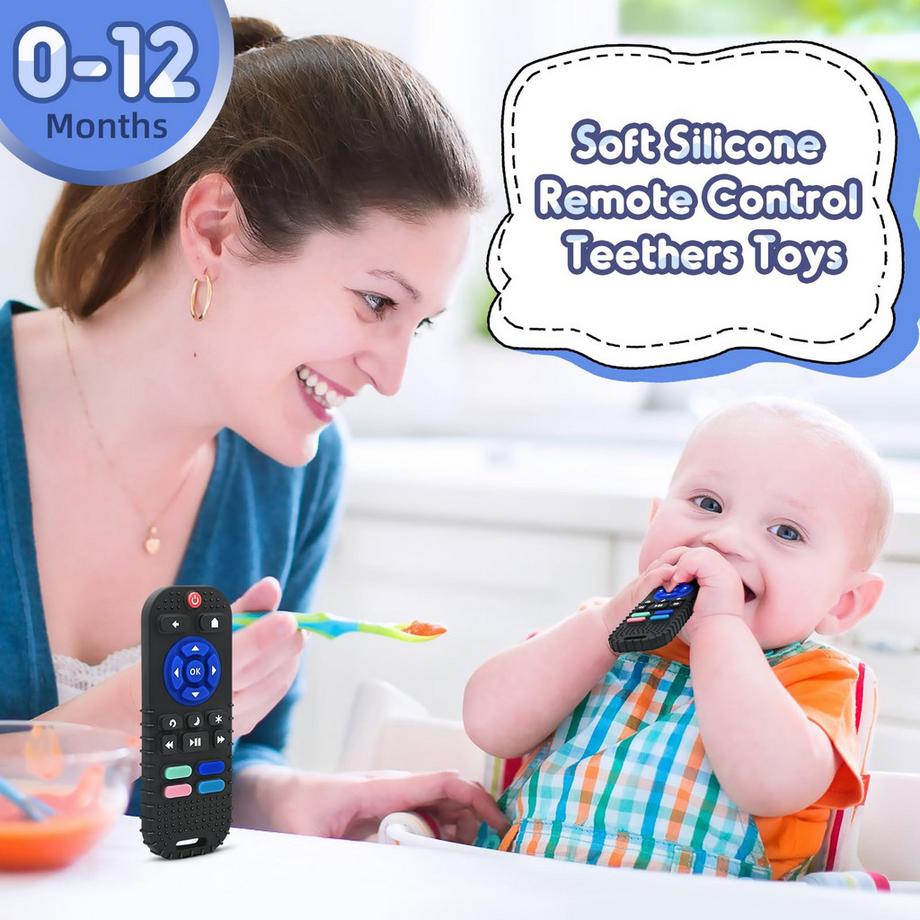 Activity-board  Beißring Babyspielzeug Silikon-Fernbedienung Beißhilfe 