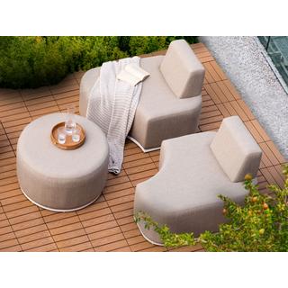 Beliani Set lounge pour jardin en Tissu Scandinave FABRO  