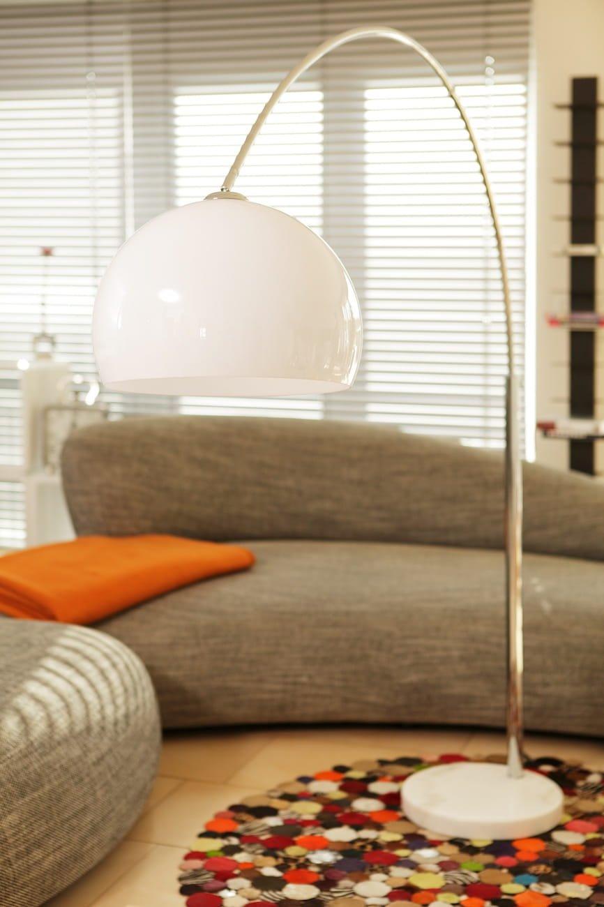 mutoni  Lampe à arc 208cm blanc 