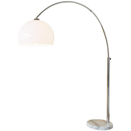 mutoni  Lampada ad arco 208 cm bianca 