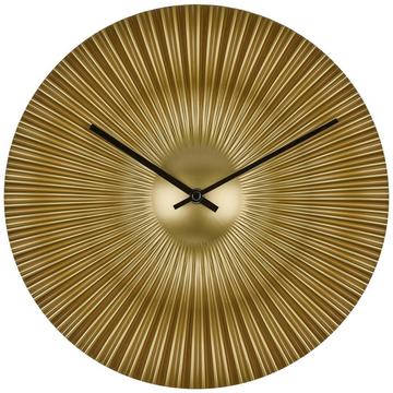 Quarz Wanduhr 330 mm x 50 mm x 330 mm Gold