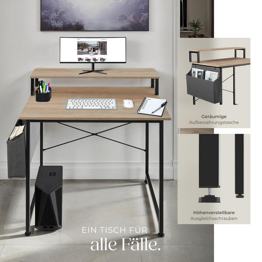 Tectake Bureau EVERETT Style industriel  