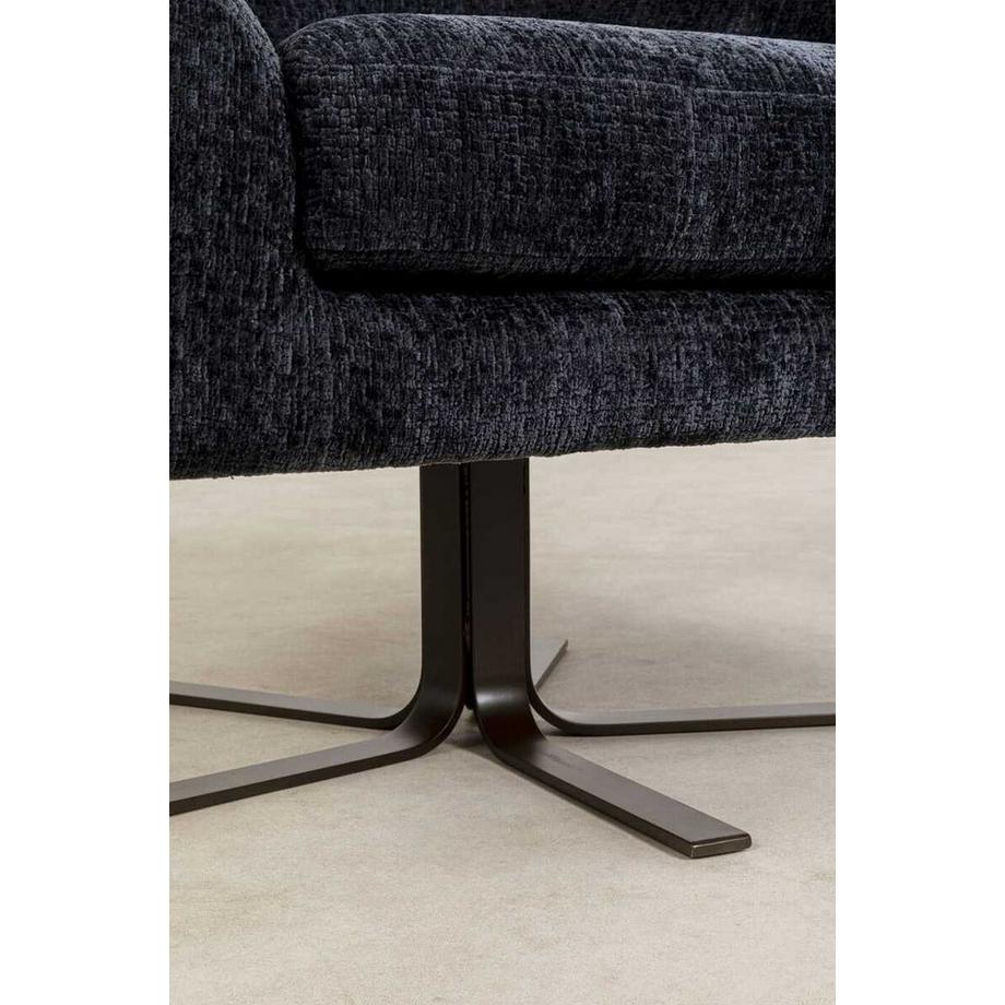 KARE Design Poltrona girevole Ciao Midnight  