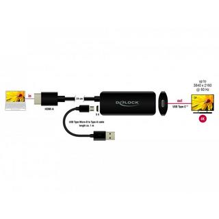 DeLock  DeLOCK Adattatore HDMI-A maschio a USB Type-C femmina (DP Alt Mode) 4K 60 Hz 