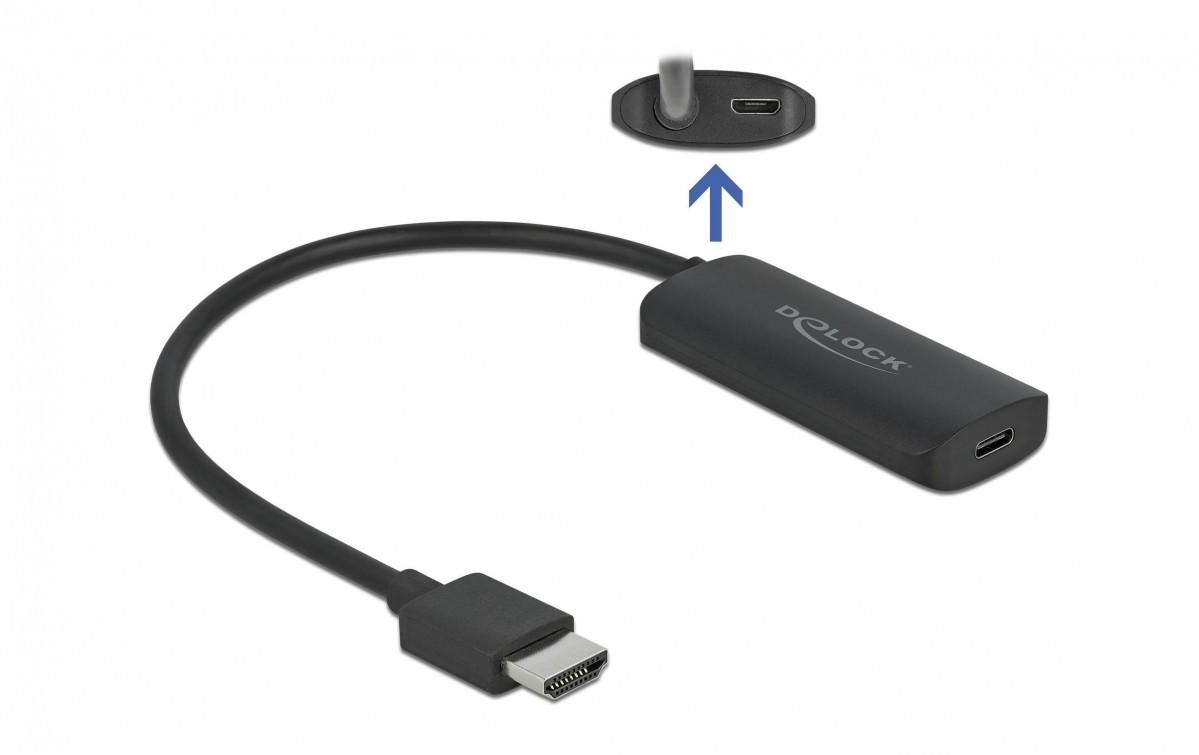 DeLock  DeLOCK Adattatore HDMI-A maschio a USB Type-C femmina (DP Alt Mode) 4K 60 Hz 