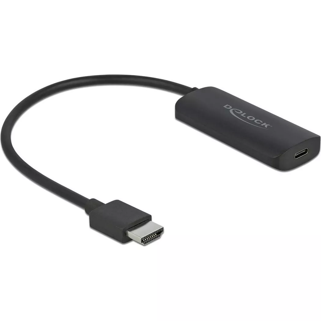 DeLock - Convertisseur  4K/60Hz HDMI - USB Type-C, One Size, Noir