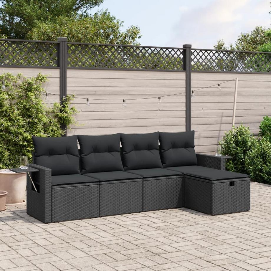 VidaXL set divano da giardino Polirattan  