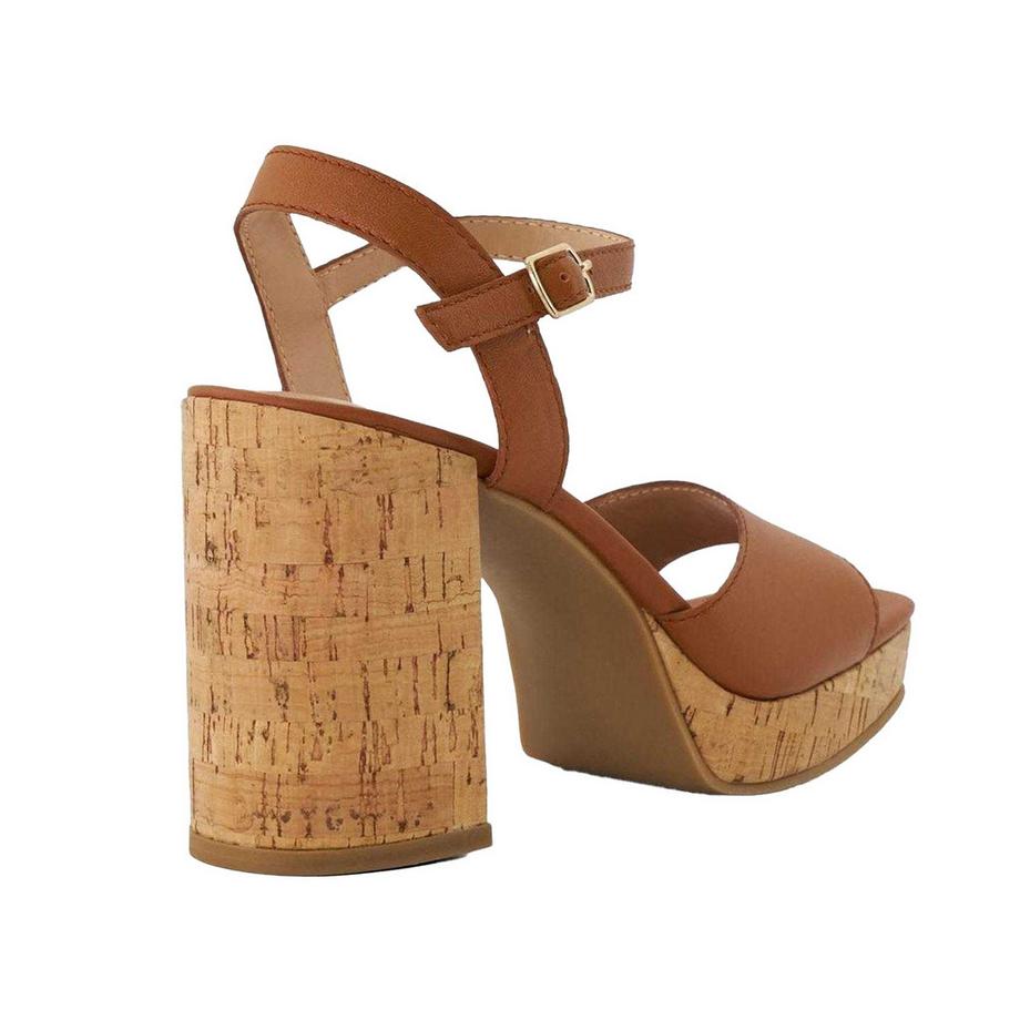 Dune London Jacuzzi Leder Sandalen Plattform Blockabsatz  