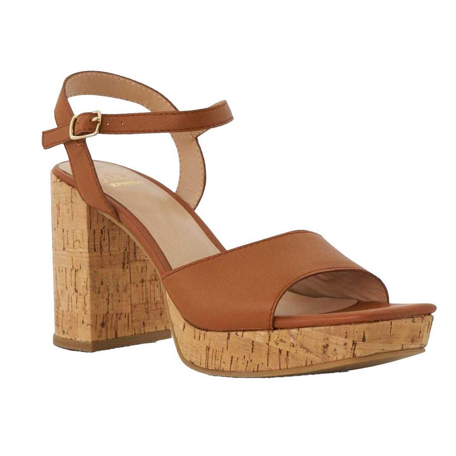 Dune London Jacuzzi Leder Sandalen Plattform Blockabsatz  