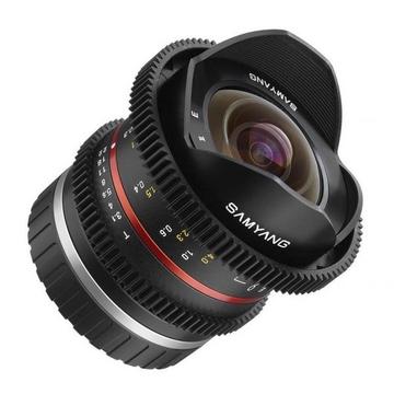 Samyang 8 mm T3.1 V-DSLR UMC Fish-Eye II (monte électronique)