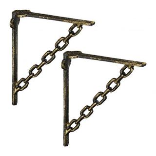 B2X 2x Regalträger aus Gusseisen mit Kette  