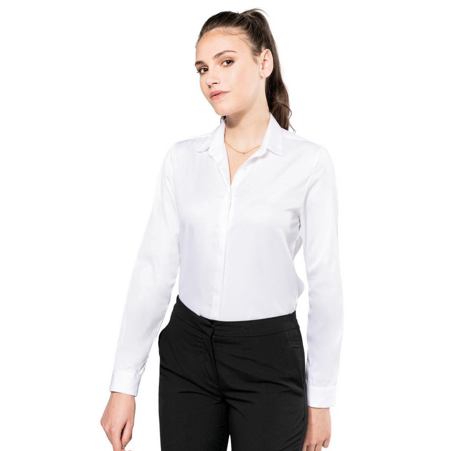 Kariban Camicia Maniche Lunghe Twill  