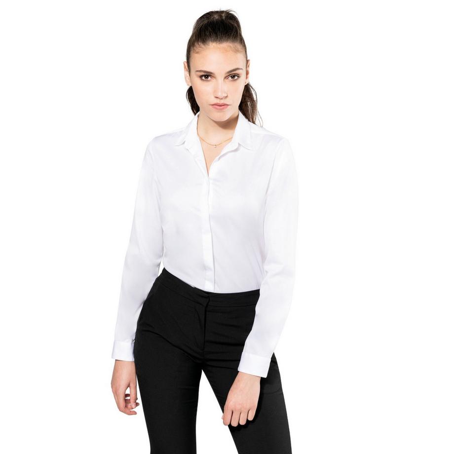 Kariban Camicia Maniche Lunghe Twill  