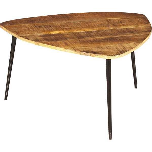 mutoni Table basse Melbourne noir 80x80  