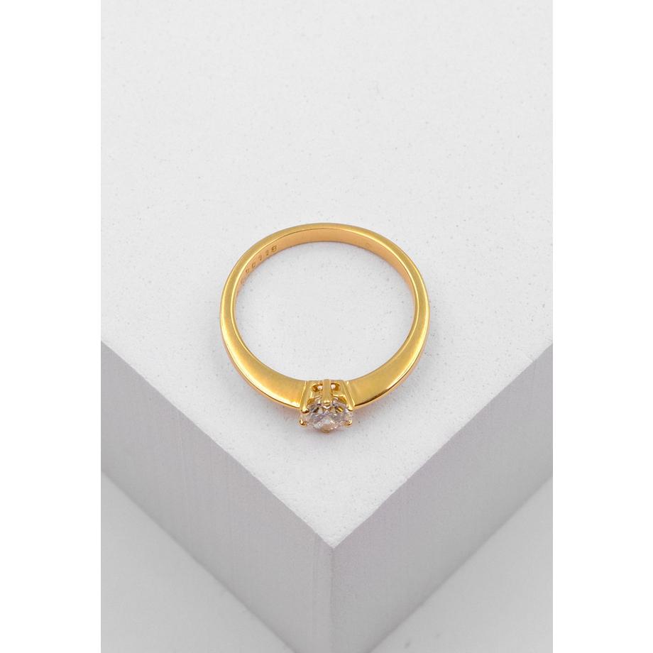 MUAU Schmuck  Bague Solitaire Diamant 0.50ct. or jaune 750 