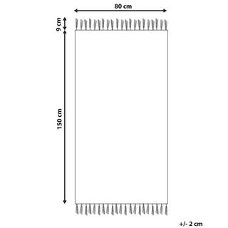 Beliani Tapis en Soie artificielle Moderne HANLI  