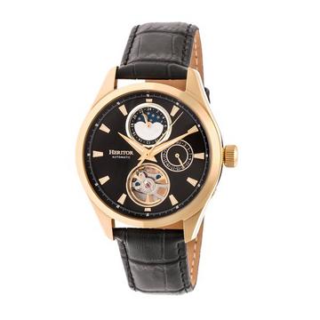 Heritor Montre Automatique Sebastian Semi-Squelette en Cuir