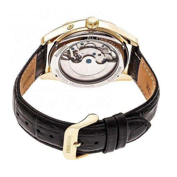 Heritor Automatic  Heritor Montre Automatique Sebastian Semi-Squelette en Cuir 