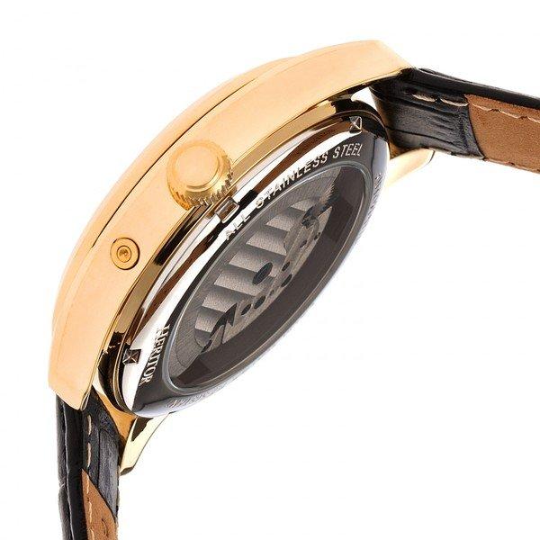 Heritor Automatic  Heritor Montre Automatique Sebastian Semi-Squelette en Cuir 