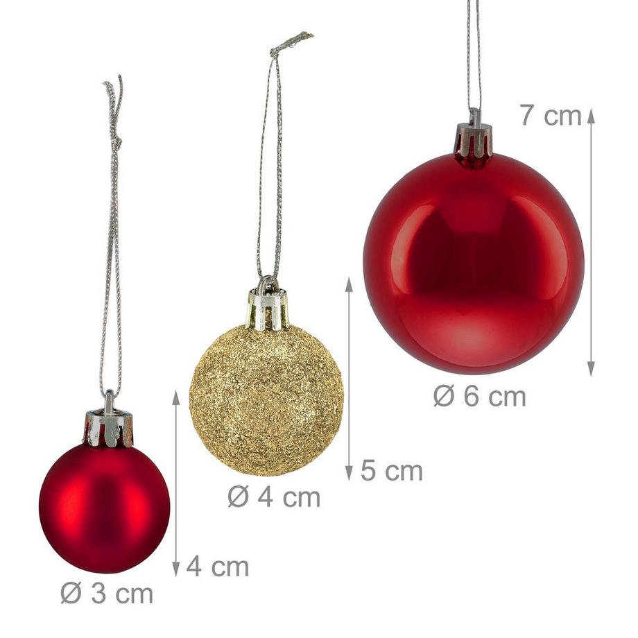Northix Ensemble de boules de Noël  