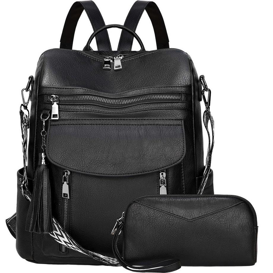 Ensemble De Sac à Dos Étanche, sac à Dos De Ville En Cuir Végétalien